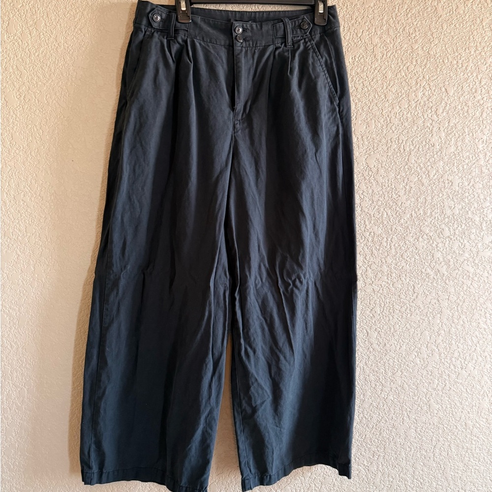 Madewell Women's Black Wide-Leg Trousers
